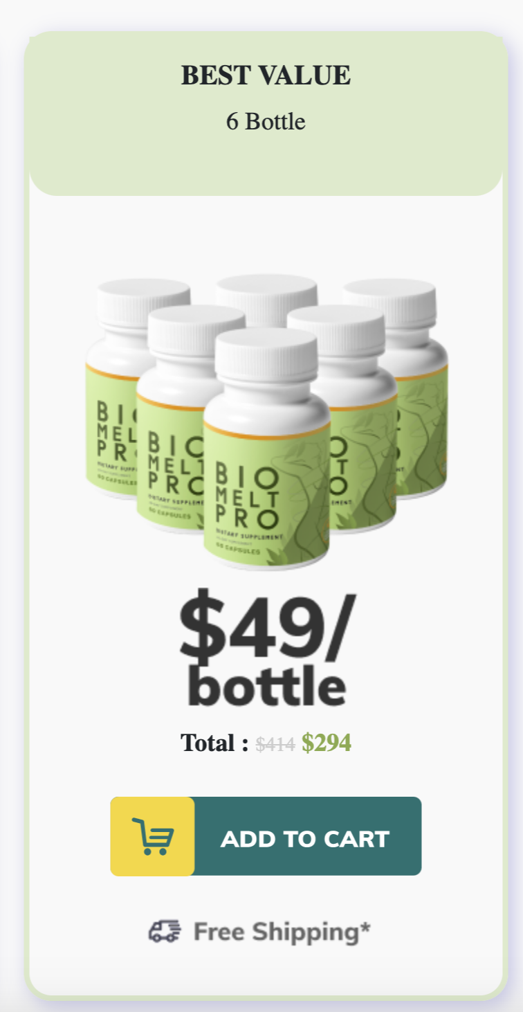 Bio Melt Pro - 6 bottles