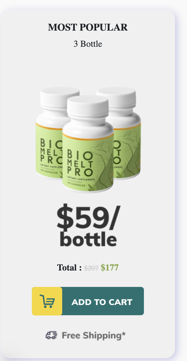 Bio Melt Pro - 3 bottles